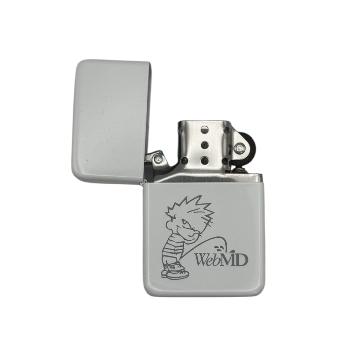 WebMD Pee Boy White Flip Lighter