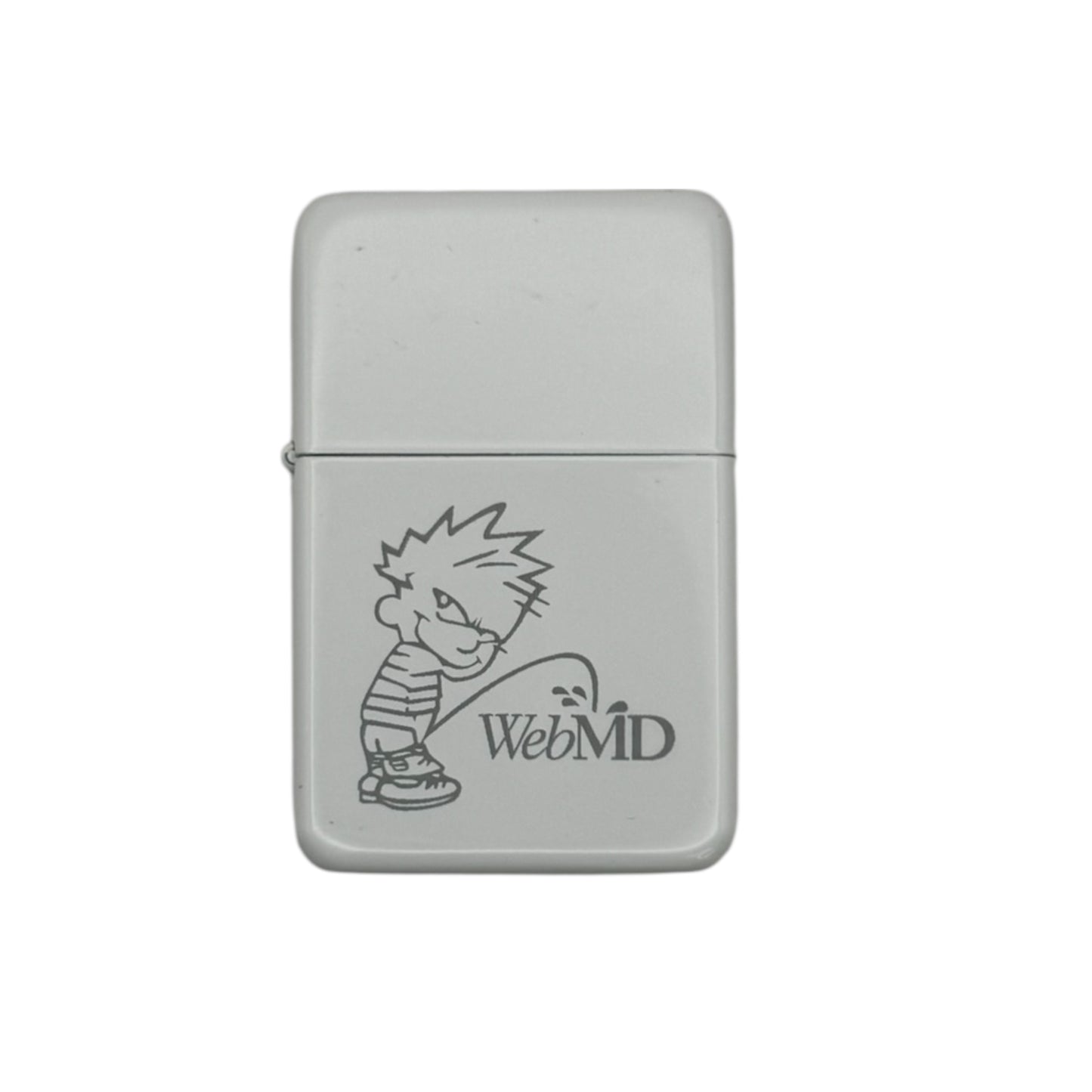 WebMD Pee Boy White Flip Lighter