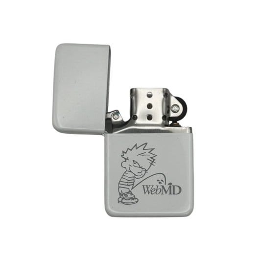 WebMD Pee Boy White Flip Lighter