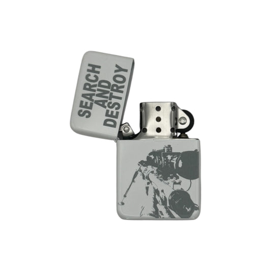 Search & Destroy Intervention White Flip Lighter
